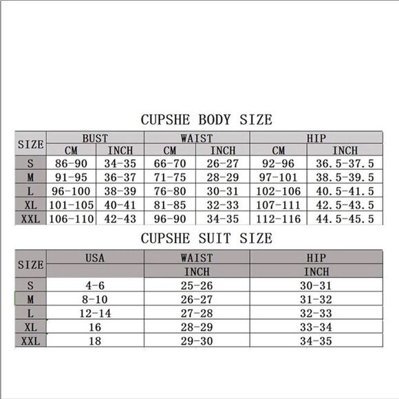 Cupshe Black High Waisted Bottoms Sz Large NWT - Picture 7 of 8